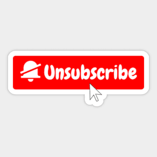 Unsubscribe Sticker